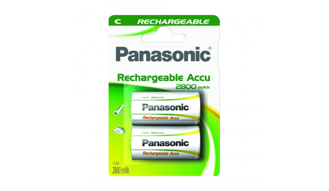 Akupatareid Panasonic NiMh 2800mAh P14P/2B patareid (tüüp C/LR14)