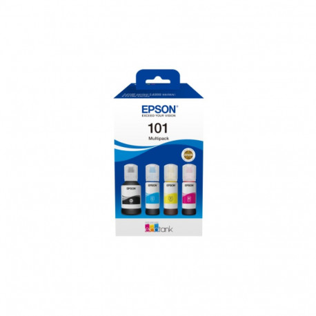 Tint Epson 101 Multipack CMYK 4-color EcoTank L4150/L4160/L4260/L4266 L6160/L6170/L6190 L6260/L6270/