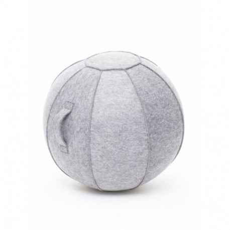 Istumispall/Tasakaalupall Stoo Active Ball D-55cm, käepide/ helehall vilt, kasutaja kasvule kuni 155