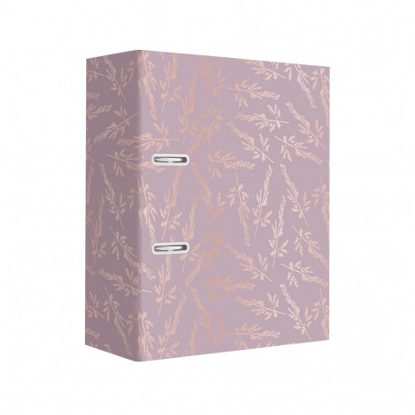 Registraator A4 75mm Metallic Rose Gold Flowers Interdruk