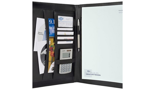 Mapp A4 Wedo Elegance 25x3x33 cm, must