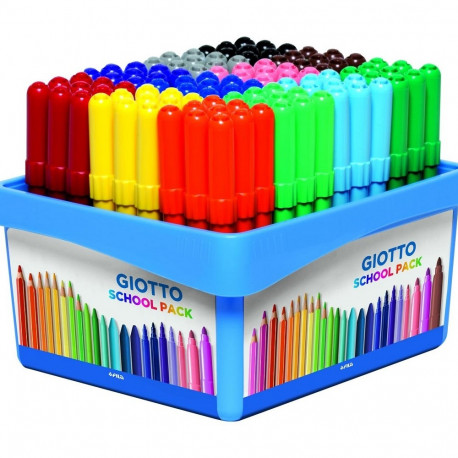 Viltpliiatsid Giotto Maxi, 12 värvi x 9 tk, pestav