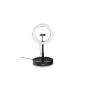 Ringvalgusti ja hoidik nutitelefonile Hama SpotLight FoldUp102 LED Ring Light, Set for Smartphones, 