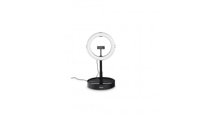 Ringvalgusti ja hoidik nutitelefonile Hama SpotLight FoldUp102 LED Ring Light, Set for Smartphones, 