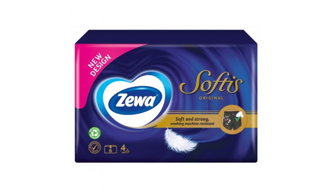 Taskurätikud ZEWA 4-kihiline Softis regular 6tk/pk