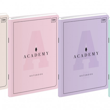 Kaustik A5 60 lehte, 90g, joon, Academy assortii, Interdruk