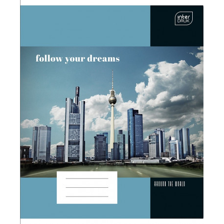 Kaustik 165x208 80 lehte, joon, City assortii Interdruk