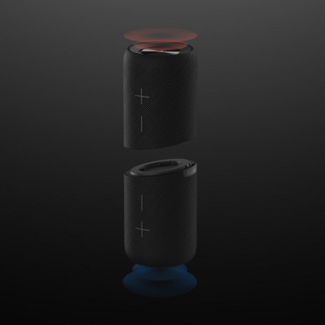 Kõlar Hama Bluetooth Twin 2.0 must, 20W RMS, veekindel IPX7,  2x10W mono või TWS Stereo, USB-C