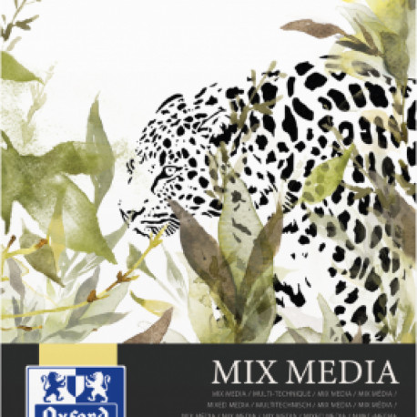 Joonistusplokk A4 225gsm, 25 lehte, liimköide, Oxford