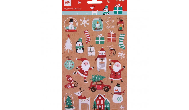 Kleepsud kaunistamiseks Jõulud, 25 tk, Apli