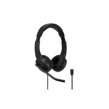 Kõrvaklapid+mikrofon Kensington K83450WW H1000 USB-C On-Ear Headset, must, helikontroll kaablilt, ka