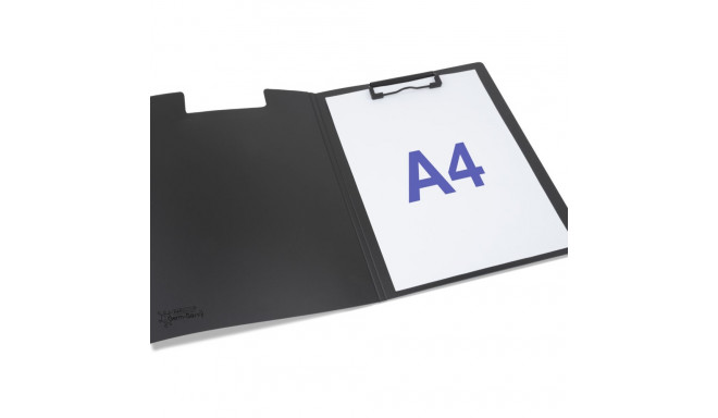 Kirjutusalus kaanega A4, Germ-Savvy antibakteriaalne, must Rapesco