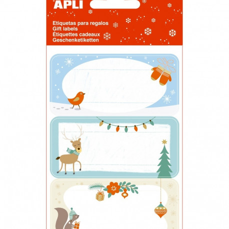 Kleepsud jõulupakile Orav, 9 tk, Apli