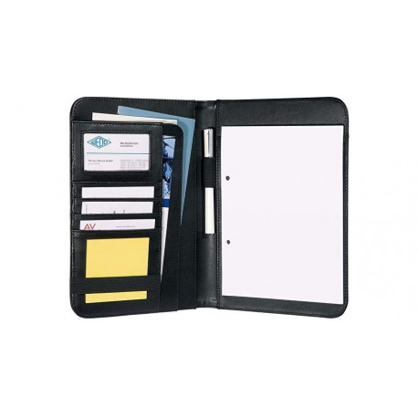 Mapp A5 Wedo Elegance 17,5x1,5x26cm, kunstnahast, must