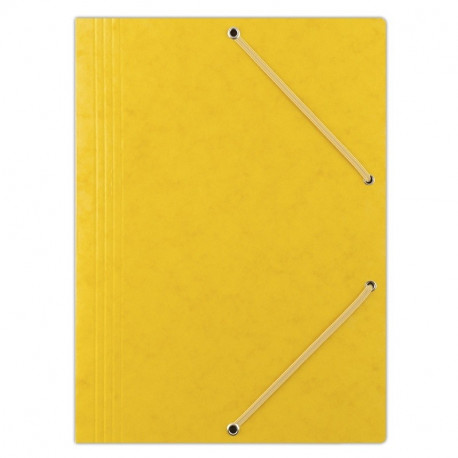 Kummiga mapp Donau, kartong 390g, A4 kollane