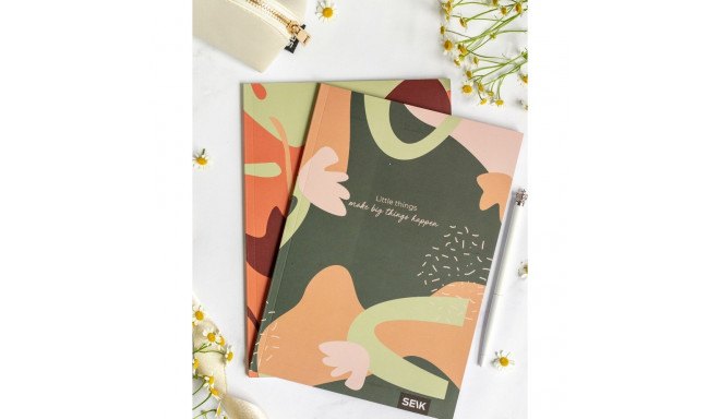 Kaustik A5 40 lehte 5x5ruut ja jooneline Little things&Big things (2tk)