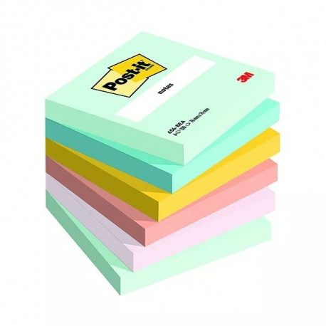 Märkmepaber iseliimuv POST-IT 654 BEACHSIDE 76x76mm (pakis 6*100l.)