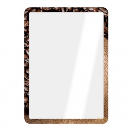 Magneetiline inforaam SECURIT A4 klaasile, iseliimuv / COFFEE