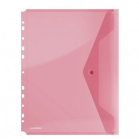 Kileümbrik trukiga A4 köidetav, Donau, punane, 200 mic PP plast