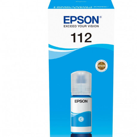 Tint Epson 112 C13T06C24A Pigment Ink Bottle, Cyan 70ml 6000lk EcoTank L6570/L15160/L15150
