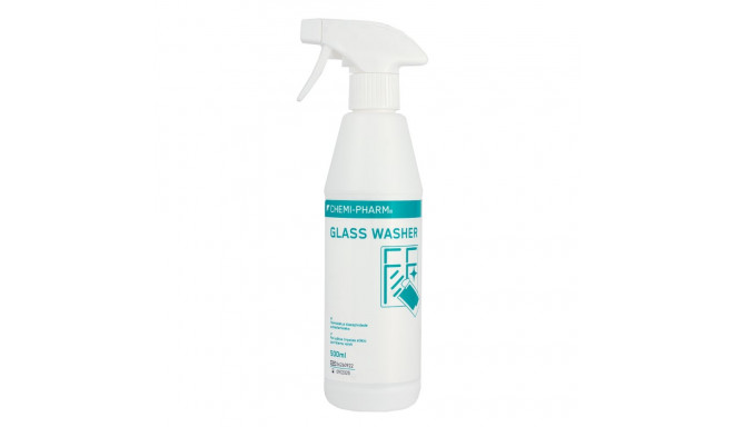 Klaas- ja peegelpindade puhastusvahend, Glass Washer,  valmislahus pihustiga 500ml, Chemi-Pharm