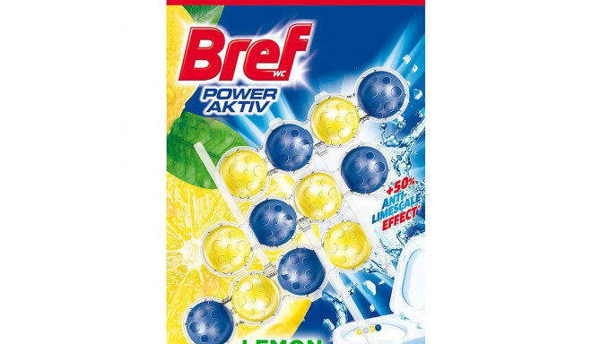 WC värskendaja pallidega BREF Power Activ Lemon 3x50g