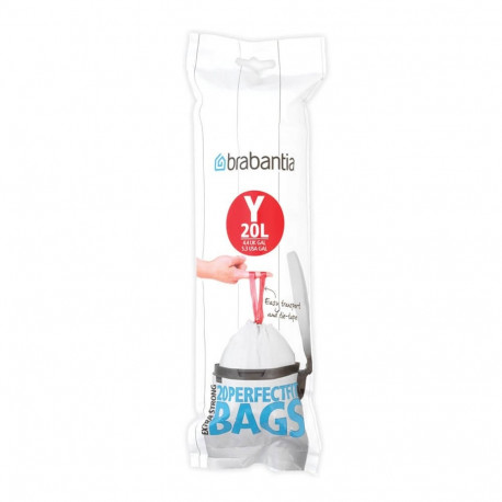 Prügikotid Brabantia Y 20L, 11 67 42 ( 20 kotti rullis), 20L NewIcon prügikastile; K-54,5cm,L-41,2cm