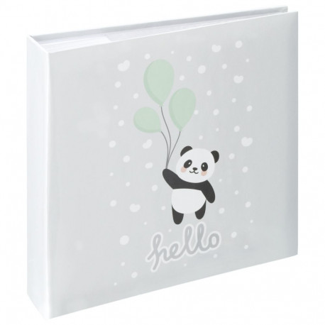 Fotoalbum 200 pilti Hama Hello Panda Memo Album, 10x15, pastelne, CD-tasku, 22,5 x 22 x 5 cm