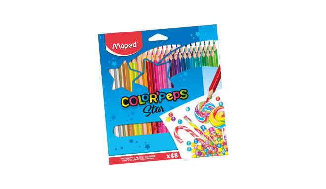 Värvipliiats ColorPeps Oops! 24värvi, kummiga, Maped