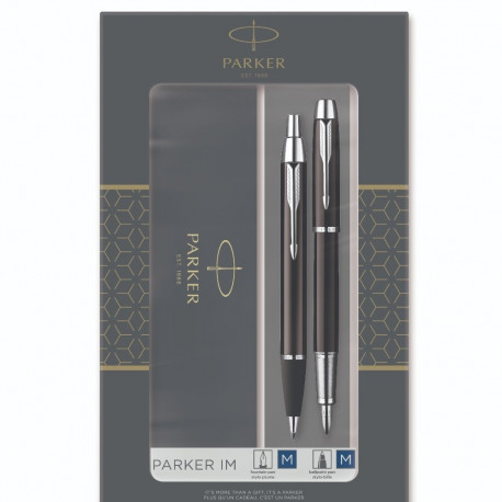 Kinkekomplekt Parker IM Black CT DUO,sulepea+pastapliiats