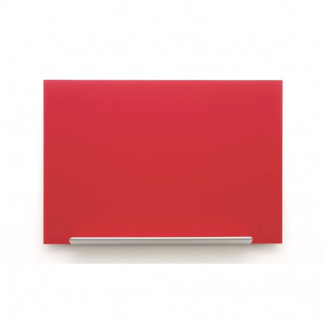 Klaastahvel NOBO Impression Pro Widescreen Glass Red 57" 1260x710mm punane, kaasas marker, 2 klaasta