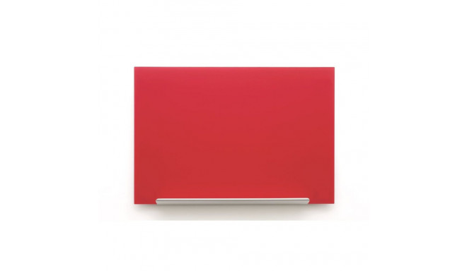 Klaastahvel NOBO Impression Pro Widescreen Glass Red 57" 1260x710mm punane, kaasas marker, 2 klaasta