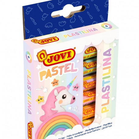Plastiliin Jovi 6x15g pasteltooni