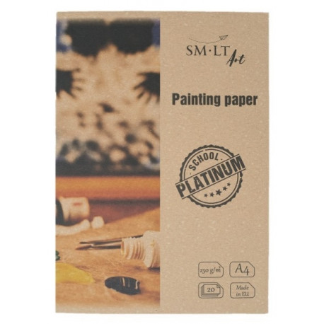 Joonistuspaber A4 250g/m2, 20lehte/kmpl , Platinum SMLT