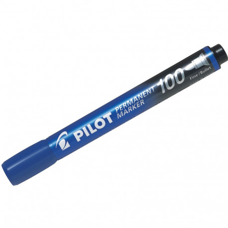 Marker permanent Pilot 100 - FINE 1 mm koonusotsaga - sinine õlibaasil tint