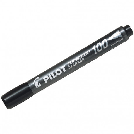Marker permanent Pilot 100 - FINE 1 mm koonusotsaga - must õlibaasil