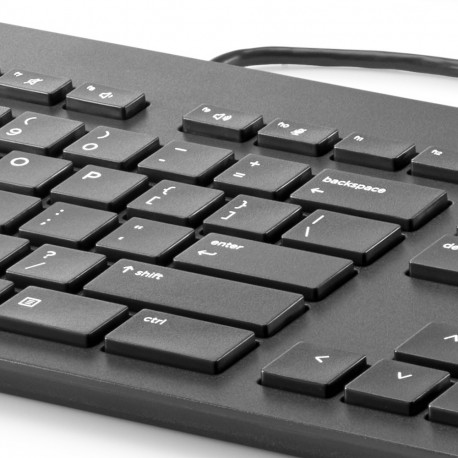 Klaviatuur HP USB Bus Slim CCID SmartCard Keyboard - EST asetus, USB-kaabliga must/black (kiipkaardi