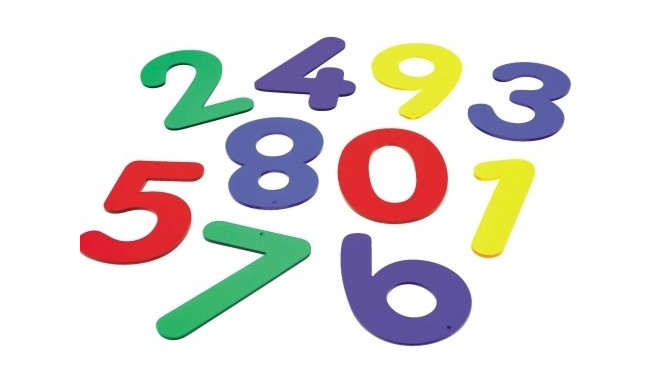 Numbrid 1-9, värvilised, akrüül, 3+