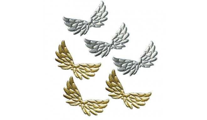 Inglitiivad kuldsed, läikivad, kergelt polsterdatud, 5 x 3 cm, 10 tk