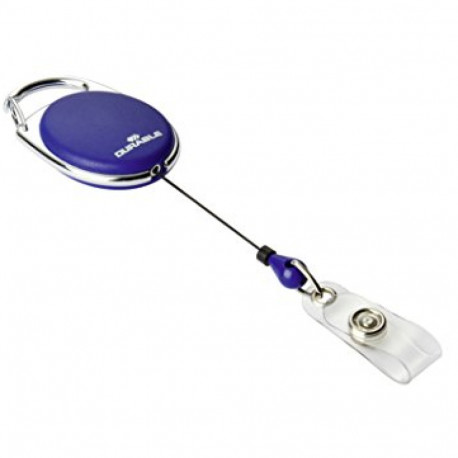 Kaardihoidja Durable Style, yoyo mehhanismi, metallist karabiiniga, kinnitusklamber trukiga, tumesin