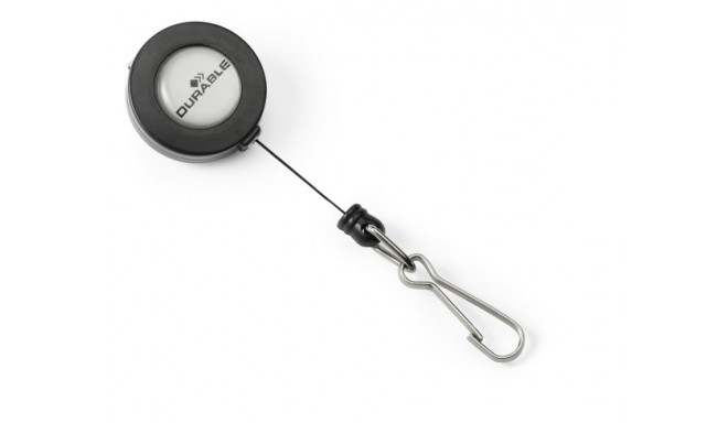 Kaardihoidja YOYO, plastikust näpits ,kinnitusklamber konksuga, must Durable