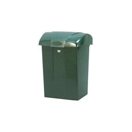 Postkast sajukindla kaanega 44x31x20cm, silinderlukk+2 võtit/ plastik/ roheline