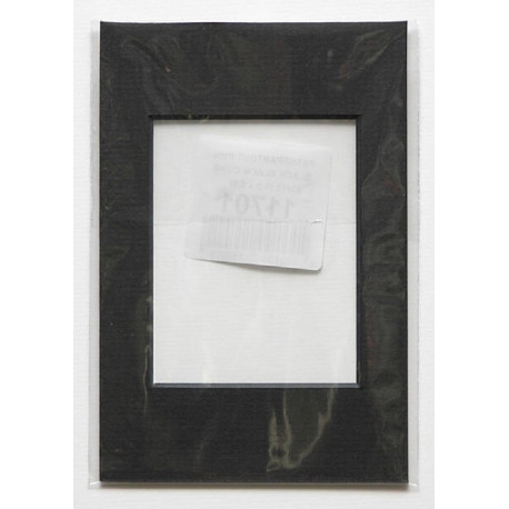 Paspartuu 10x15 (sisemõõt 6x8) must, must siseäär