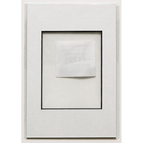 Paspartuu 10x15 (sisemõõt 6x8)  valge, must siseäär