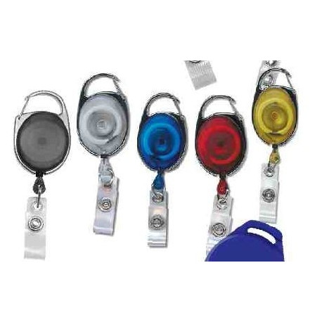 Kaardihoidja YOYO karabiiniga , Clip läbipaistev valge (2120-7050)