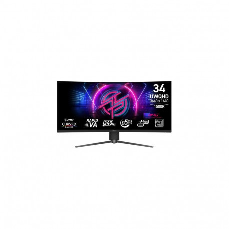 MSI MPG 346CQRF X24 computer monitor 86.4 cm (34") 3440 x 1440 pixels UltraWide Quad HD Bla