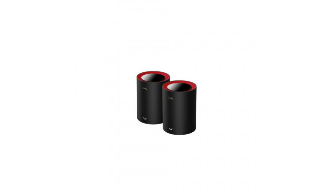 Cudy M3000 2-Pack Dual-band (2.4 GHz / 5 GHz) Wi-Fi 6 (802.11ax) Black, Red 1 Internal