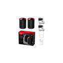 Cudy M3000 2-Pack Dual-band (2.4 GHz / 5 GHz) Wi-Fi 6 (802.11ax) Black, Red 1 Internal