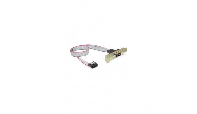 DeLOCK 89300 serial cable Grey 0.4 m DB9 9-p COM