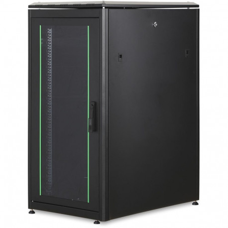 "DIGITUS Netzwerkschrank Unique 22HE 1164x600x800mm schwarz (Speditionsversand)"